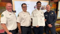 Vacaville volunteer firefighter Vincent Hayes honored after saving cardiac arrest victim at Disneyland