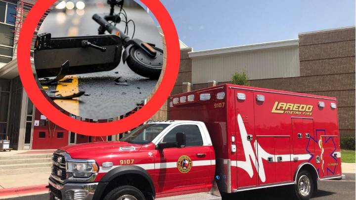 Hombre está al borde de la muerte tras ser arrollado brutalmente por auto en Laredo; iba en scooter