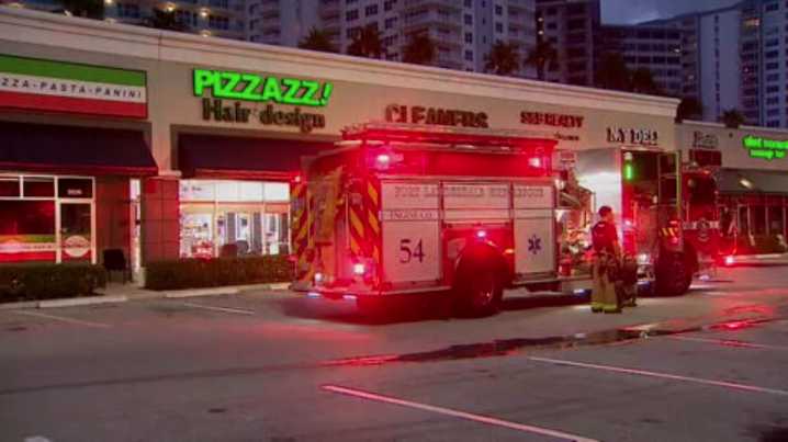 Fire crews extinguish flames at hair salon in Fort Lauderdale
