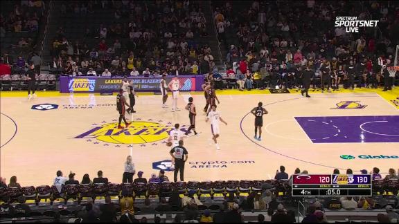 Lakers beat Heat 130-120 behind Doncic's triple