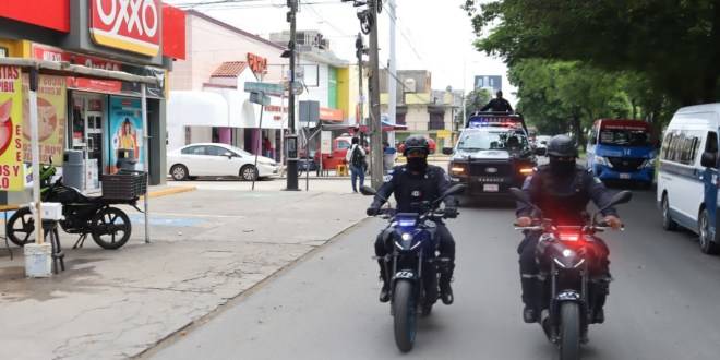 Mediante una pronta respuesta de la Policía Estatal tras riña en el Parque Juárez, se logra detención de tres personas