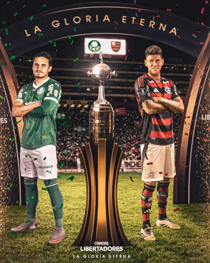 Flamengo y Palmeiras buscarán mañana su cuarto título de la Copa Libertadores en el Estadio Monumental