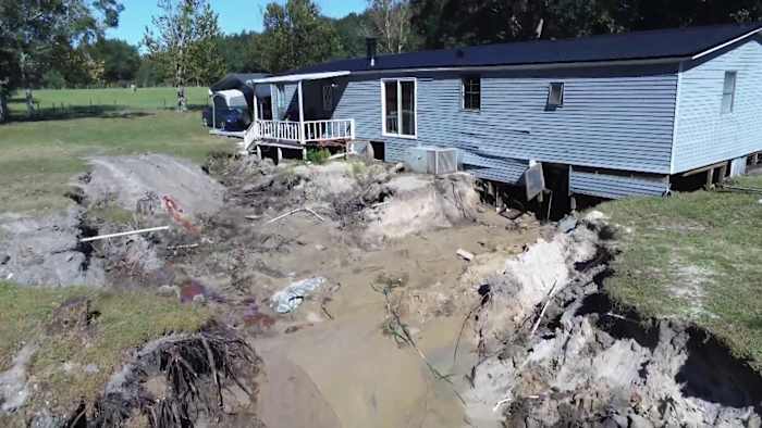 Mount Dora home teeters on collapse after runoff from ‘thousand