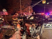 N.J. police officer injured in crash after driver runs red light near Rt. 17