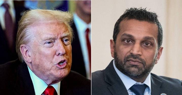 Trump Snaps Pic With Patel Amid Claims He's 'Considering Axing' FBI Boss