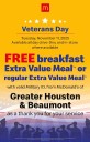 McDonald’s Honors Veterans and Active-Duty Service Members with Free Meals on Veterans Day