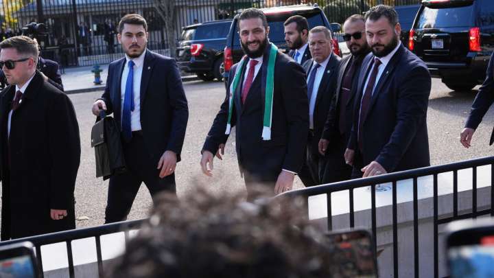 Donald Trump hosts Syrian President Sharaa at White House as US extends limited sanctions relief