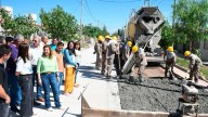 La intendente Fuentes supervisó la obra de pavimentación de 17 cuadras en el barrio Sixto Palavecino