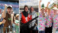 The Ashes gallery: Colourful fans erupt at Optus stadium after rollercoaster first day of Test