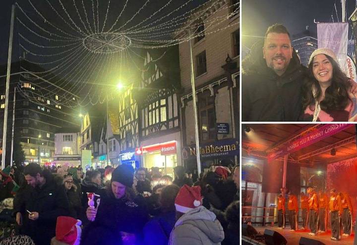 Thousands turn out for Maidstone’s Christmas lights switch