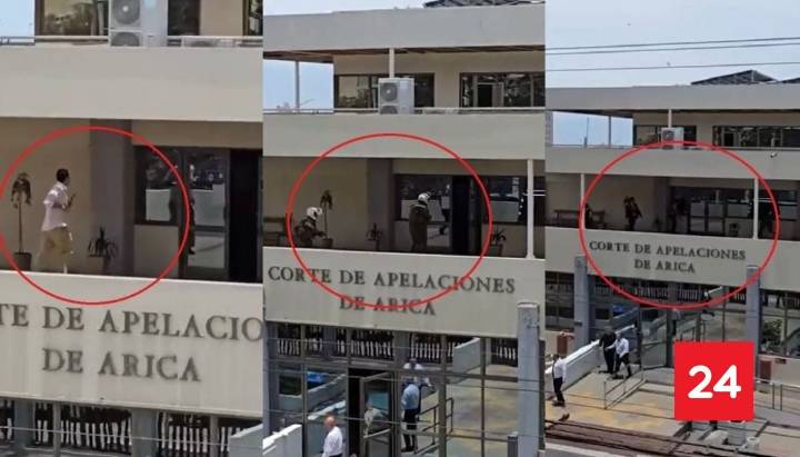 VIDEOS | Así fue el despliegue tras apuñalamiento y baleo en Corte de Apelaciones de Arica
