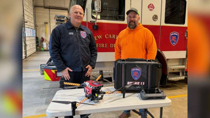 Local business donates public safety drone to New Carlisle Fire Department