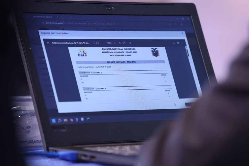 CNE de Ecuador prepara sistema informático para escrutinio