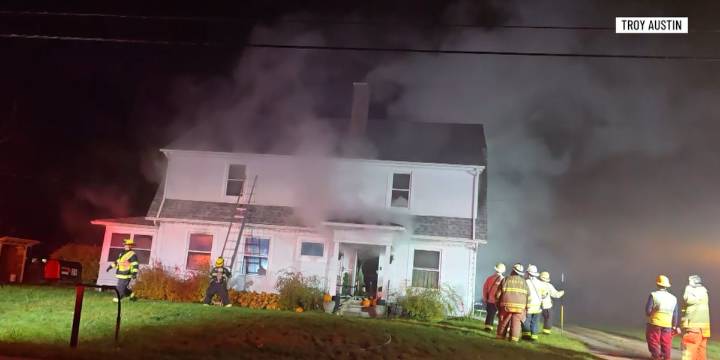 Multiple fire departments respond to South Hero house fire
