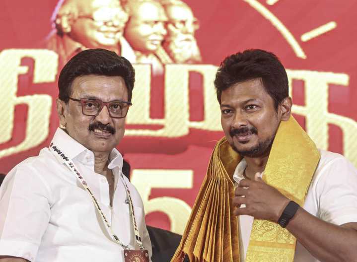 TN CM praises Udhayanidhi, says Saffron cannot do anything when 'Black, Red and Blue,' are together