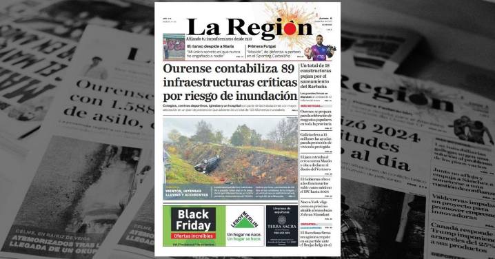 La portada de La Región de este jueves, 6 de noviembre