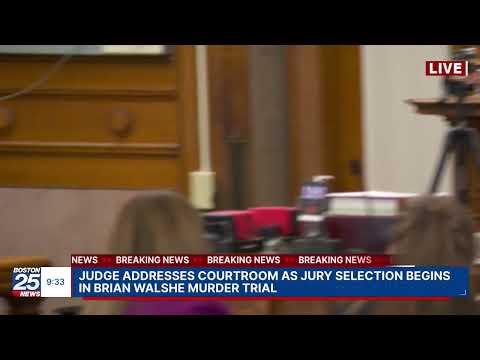 WATCH LIVE: Judge addresses courtroom as jury selection begins in Brian Walshe murder trial.
