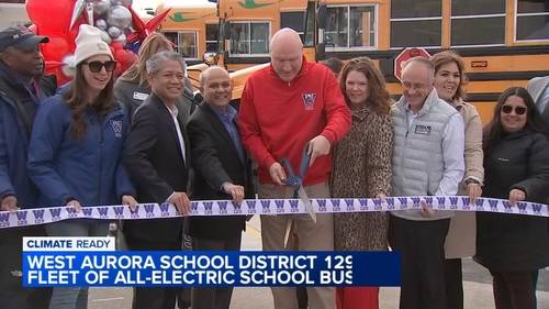 West Aurora School District 129 makes a third of bus fleet electric, thanks to ComEd, EPA incentives