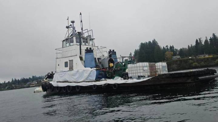 Derelict tugboat causing environmental concerns in Kingston