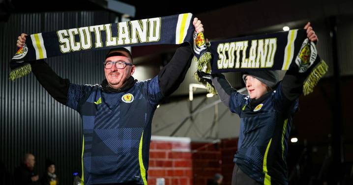 Tartan Army fans pictured heading to Hampden with World Cup dream on the line