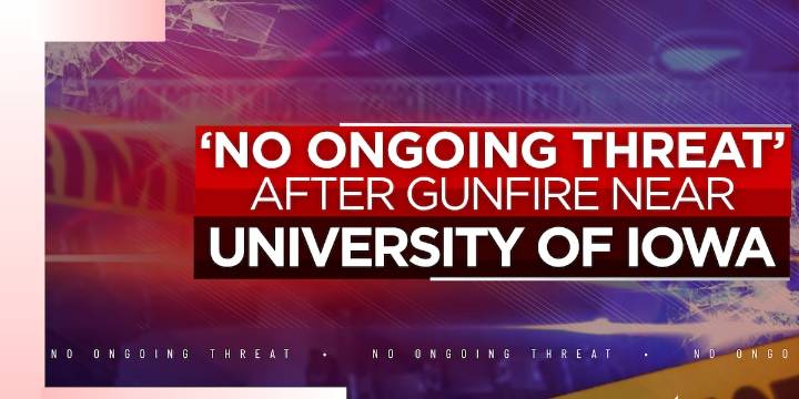No ongoing threat after gunfire near University of Iowa, police say