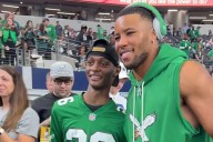 Saquon Barkley Meets 17-Year-Old Superfan Whose Rare Bone Cancer Has Spread