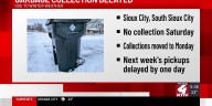 Sioux City and South Sioux City garbage and recycling collection delayed
