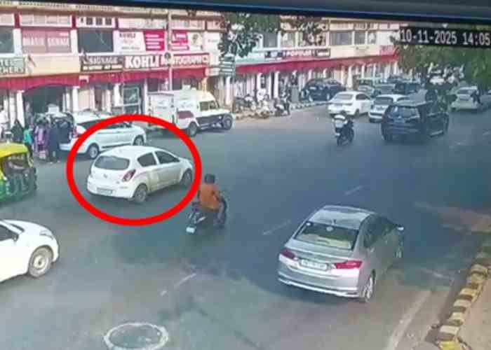 CCTV footage shows Umar driving car with explosives in Connaught Place before Red Fort blast