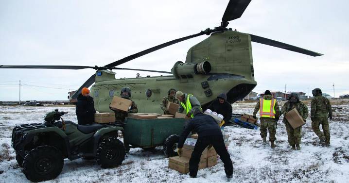 Alaska Organized Milita delivers food to isolated Nunapitchuk school