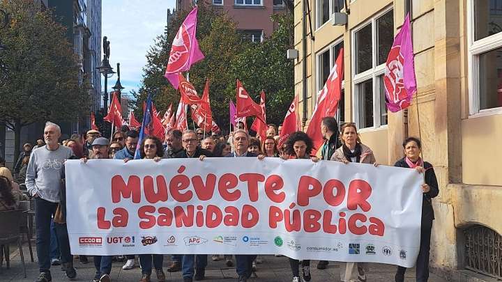 Gijón acoge una manifestación en defensa de la sanidad pública
