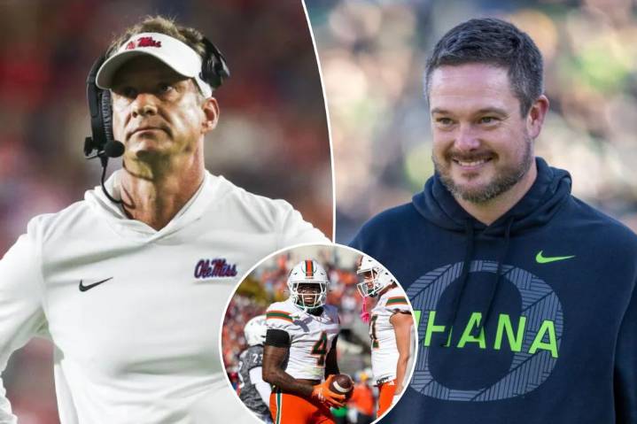 Miami rises, 6 and 7 teams flip in College Football Playoff rankings