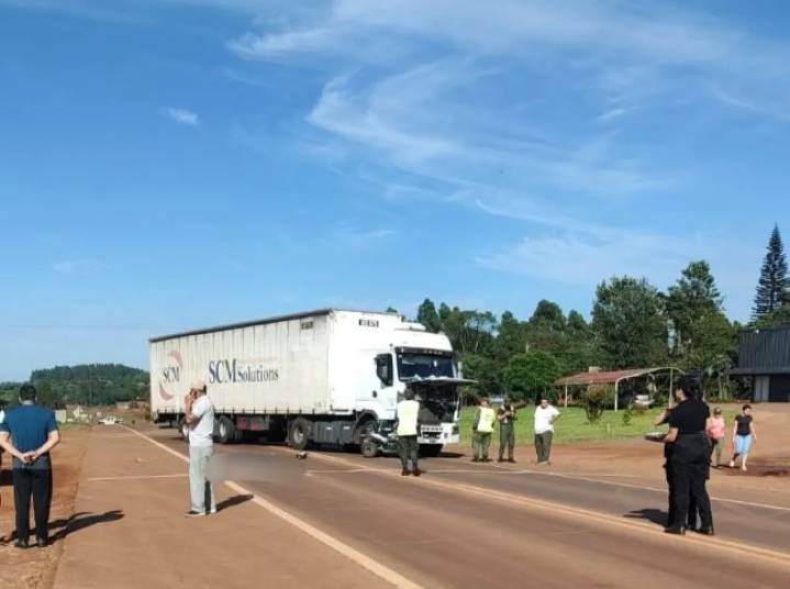 San Vicente: Un hombre murió esta mañana tras un siniestro vial en la Ruta Nacional 14