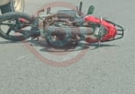 Motociclista herido en un accidente