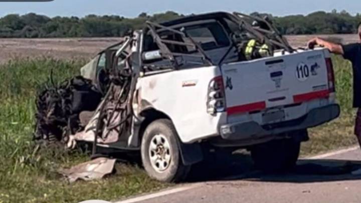 Accidente fatal en la Ruta 95: murió un hombre tras el choque entre un camión y una camioneta