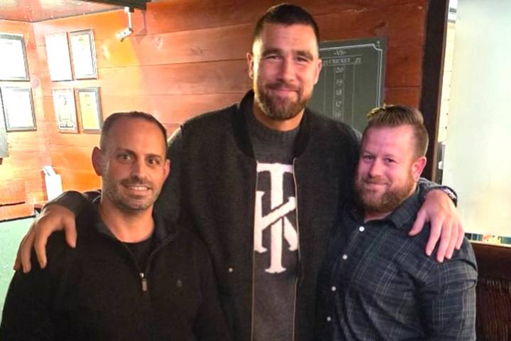 Travis Kelce Was Spotted in an N.Y.C. Dive Bar Before Dinner With Fianceé Taylor Swift