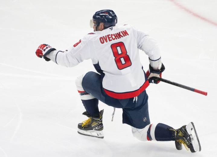 Ovechkin has 33rd hat trick and an assist in Montreal romp to move to No. 10 on points list