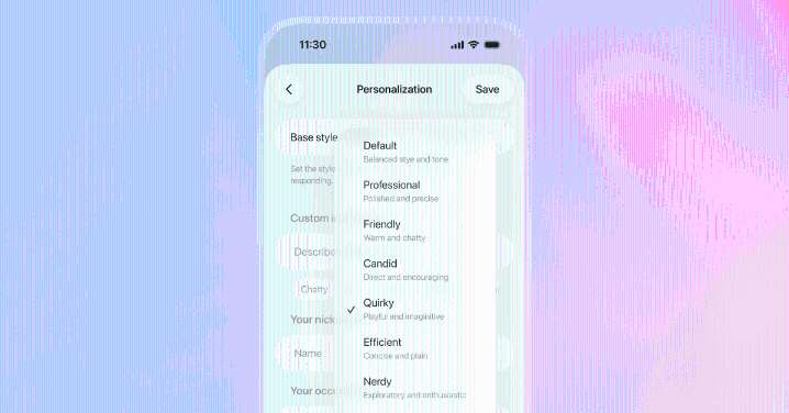OpenAI says the brand-new GPT-5.1 is ‘warmer’ and has more ‘personality’ options