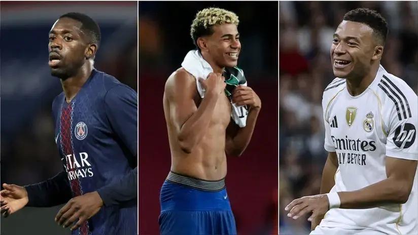 ¿Quién lo ganará? Lamine Yamal, Mbappé y Dembélé en lista de nominados al The Best 2025