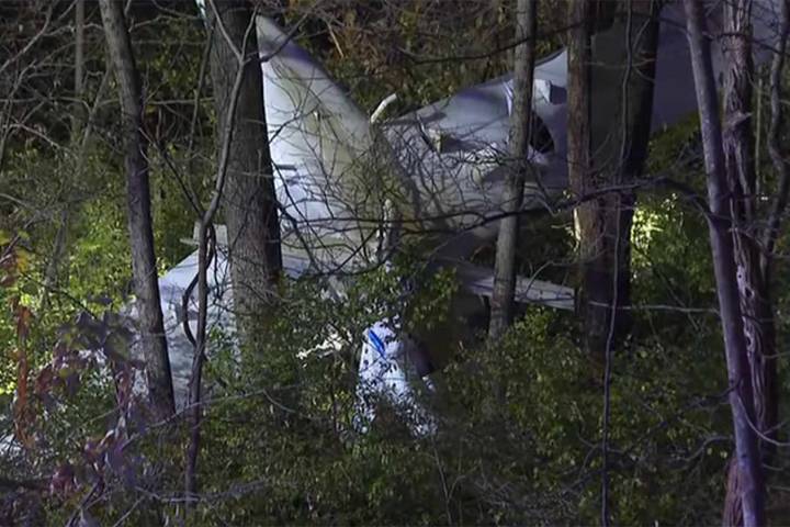 2 Men Walk Away Uninjured After Plane Crashes into Tree Line