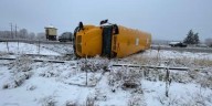 School bus carrying 13 students crashes in southwest Colorado