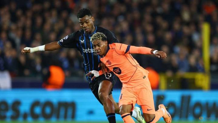 Barcelona's Flick happy to see Yamal back in form at Brugge but urges caution over injury