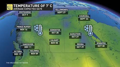 When should you switch to winter tires? Provincial breakdown, here