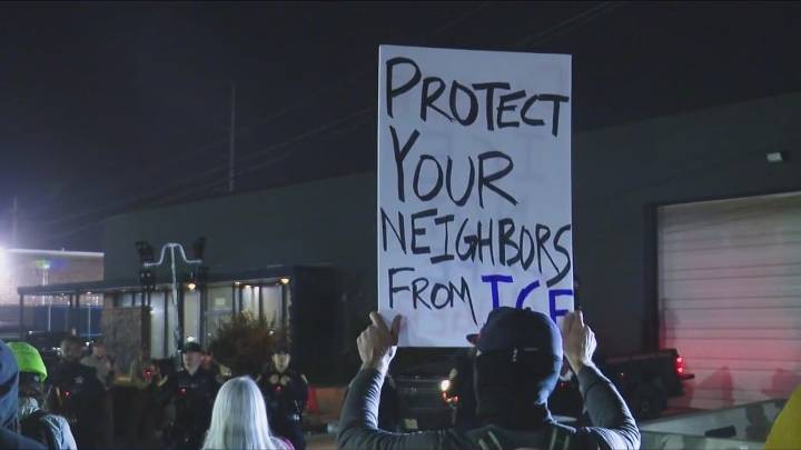 Families wait to be reunited with ICE detainees