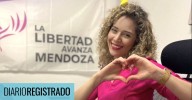 Lourdes Arrieta quiere volver a ‘Las fuerzas del cielo’ pero hasta los libertarios la bardean por un llamativo logo que está usando