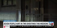 Seven people hurt in two shooting this weekend