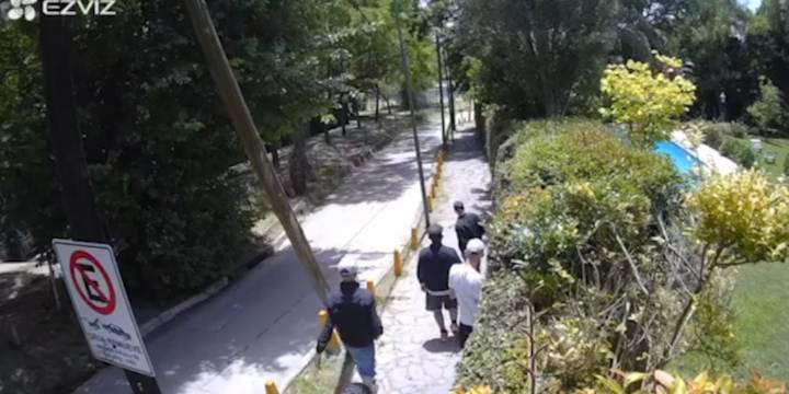 Cómo fue el asalto a la casa de Valeria Mazza: los videos de los ladrones antes del ataque