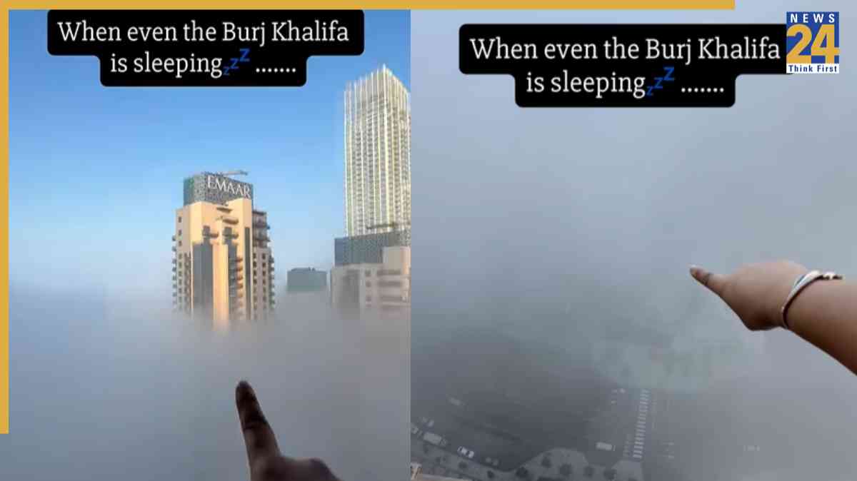Burj Khalifa Sleeping? Viral video shows images of Dubai completely covered in severe fog