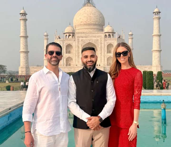 US President’s Son Donald Trump Jr. Visits Taj Mahal