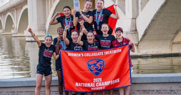 Lenoir-Rhyne women's triathlon team wins third NCAA national championship in four years