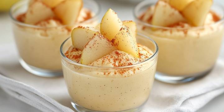 Dulce, ligero y diferente: así se prepara el mousse de pera más rico